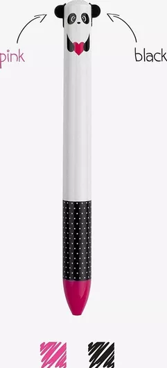 Στυλό Legami Milano Ballpoint με Πολύχρωμο Mελάνι Click Clack Panda