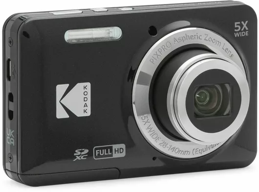 Kodak Pixpro FZ55 Compact Φωτογραφική Μηχανή 16MP Οπτικού Ζουμ 5x με Οθόνη 2.7" Μαύρο