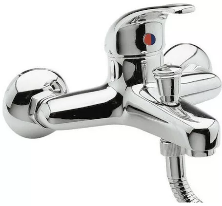 Μπαταρία Μπανιέρας Iris TC-C003 Αναμεικτική Πλήρες Σετ Ασημί