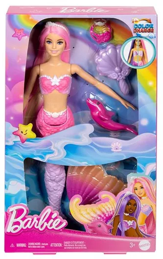 Barbie Mattel Μαγική Μεταμόρφωση Γοργόνα για 3+ Ετών