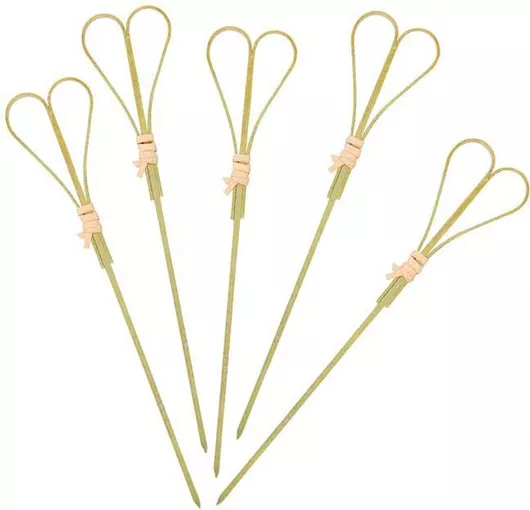 Ξυλάκι Καρδιά 12cm Σετ 100τμχ