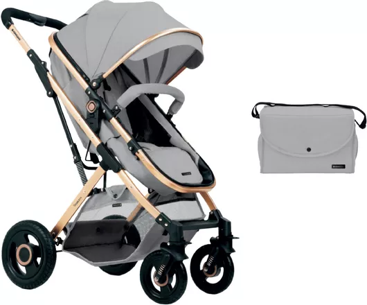 Πολυκαρότσι Kikka Boo Scarlett Ρυθμιζόμενο 2 σε 1 από Νεογέννητο Light Grey