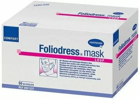 Μάσκες Προστασίας Hartmann Foliodress Mask Loop Type II Χειρουργικές Σετ 50τμχ
