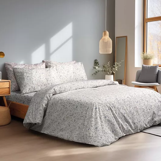 Σεντόνι Beauty Home Necker Art 12181 Μονό με Λάστιχο Σετ 3τμχ 200x100cm Μπεζ