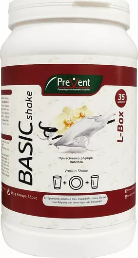 PreVent Basic Shake Συμπλήρωμα για Αδυνάτισμα Βανίλια 581gr
