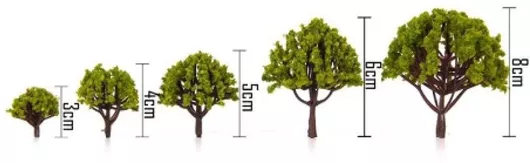 Δέντρα Πεύκα 30-80mm Σετ 10τμχ