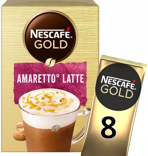 Καφές Nescafe Στιγμιαίος Arabica Latte με Άρωμα Amaretto 8x17.5gr