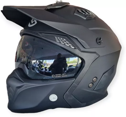 Κράνος Μηχανής HS711 Modular L Μαύρο Ματ