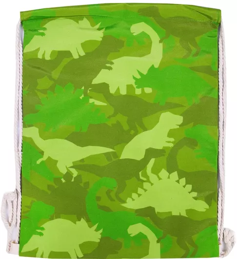 Πουγκι Πλατης Max Fashion Δεινόσαυροι - Παραλαγή 34x44cm Πολύχρωμο