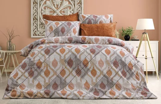 Σεντόνι Linea Home King Size 260x240cm Εμπριμέ Σετ 2τμχ Λευκό