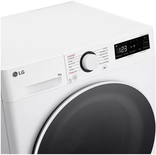 LG Πλυντήριο Ρούχων 9kg με Τεχνολογία Ατμού 1400 Στροφών TurboWash F4R5009TSWW