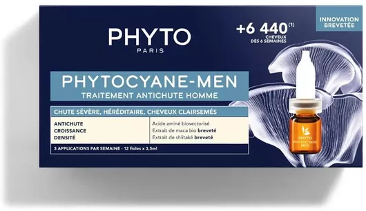Phyto Phytocyane Anti-Hair Loss Treatment for Men 12x3.5ml
