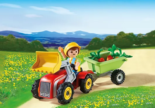 Playmobil Αγοράκι με Τρακτέρ για 3+ Ετών #4943