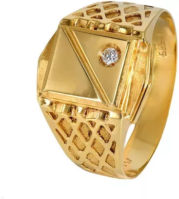 Ανδρικό Δαχτυλίδι Tasoulis Jewellery 43135-TJ1 από Χρυσό 14Κ
