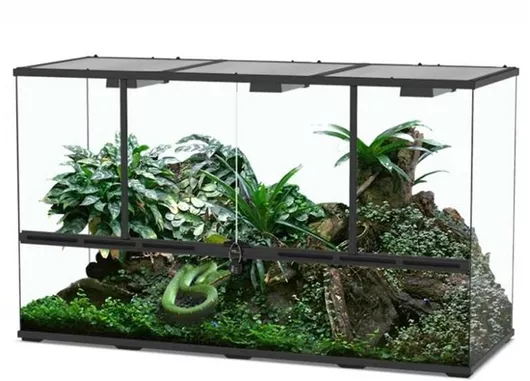 Ενυδρείο Ερπετών Aquatlantis με Θεση για Φωτισμο Terrarium 45x132x75cm