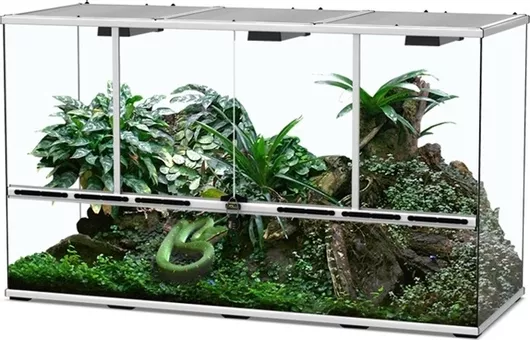 Ενυδρείο Ερπετών Aquatlantis με Θεση για Φωτισμο Terrarium 45x132x75cm