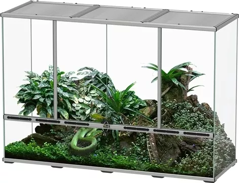Ενυδρείο Ερπετών Aquatlantis με Θεση για Φωτισμο Terrarium 45x132x90cm