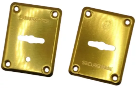 Επιστόμια Πόρτας Securemme για Κλειδί Χρηματοκιβωτίου Χρυσό