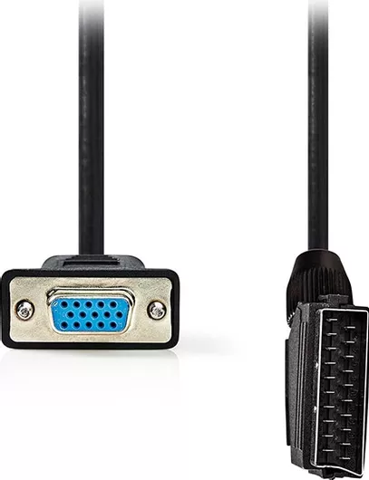 Καλώδιο Nedis Scart male σε VGA female 2m Μαύρο