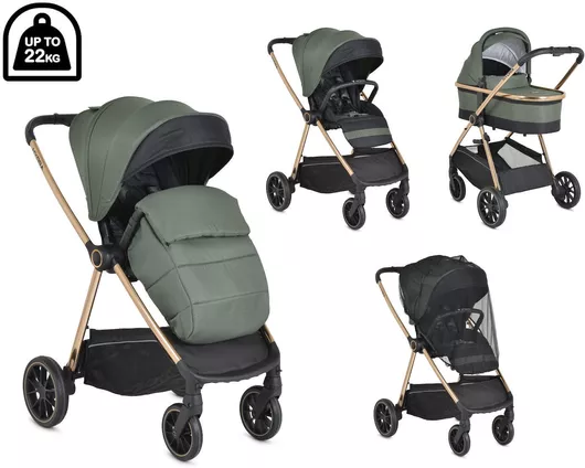 Καρότσι Μωρού Cangaroo Hydra Ρυθμιζόμενο 2 σε 1 Χακί