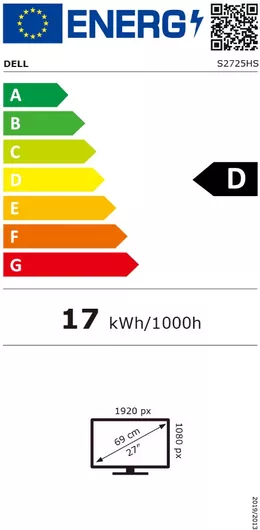 Dell S2725HS IPS Monitor 27" FHD 1920x1080