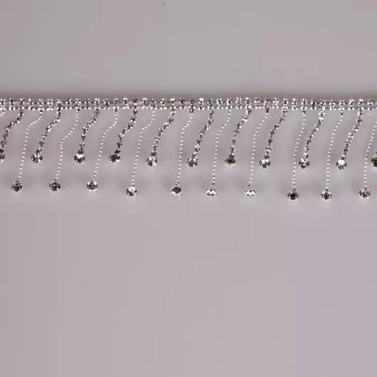 Ρέλι Ραπτικής TR239 Τρέσα Διπλό Κρόσι με Κρύσταλλα & Στρας 6.0cm