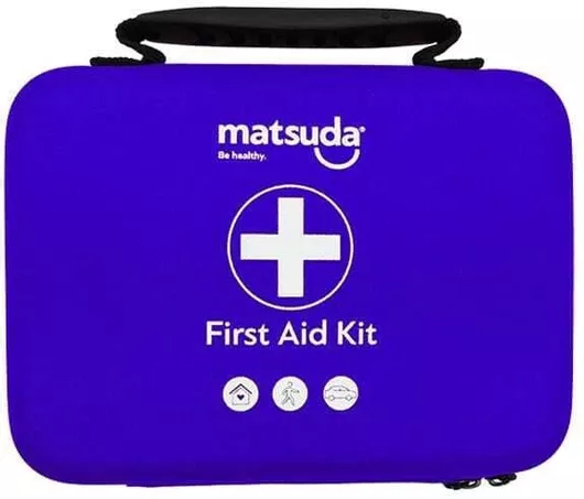Matsuda First Aid Kit Φαρμακείο Πρώτων Βοηθειών σε Τσαντάκι Κενό 15x20x7cm Μπλε