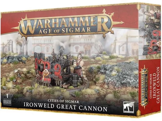 Unpainted Figure Games Workshop Warhammer Cities of Sigmar: Ironweld Great Cannon