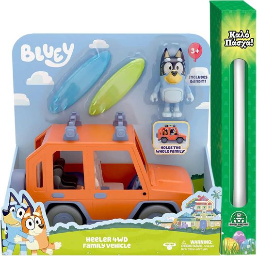 Παιχνιδολαμπάδα Giochi Preziosi Bly03010 Bluey Family Cruiser Αυτοκίνητο για 3+ Ετών