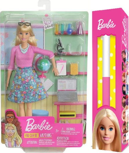 Παιχνιδολαμπάδα Mattel GJC23 Barbie Δασκάλα Κούκλα για 3+ Ετών