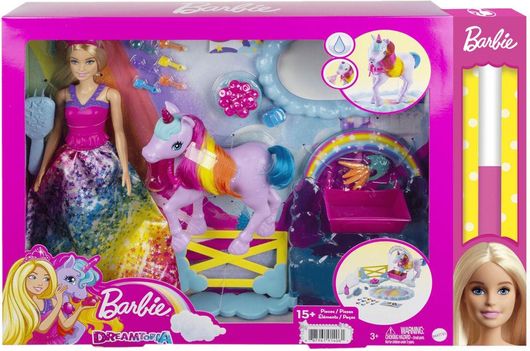 Παιχνιδολαμπάδα Mattel GTG01 Barbie Πριγκίπισσα & Μονόκερος για 3+ Ετών