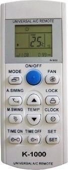Τηλεχειριστήριο Κλιματιστικού K-1000 Universal