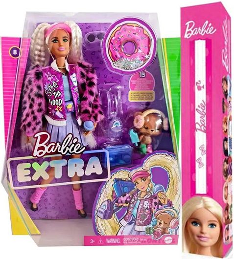 Παιχνιδολαμπάδα Mattel GYJ77 Barbie Extra με Ξανθά Κοτσιδάκια Blonde Pigtails για 3+ Ετών