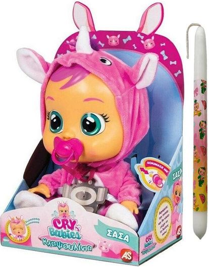 Παιχνιδολαμπάδα As Company 4104 93755 Κλαψουλίνι Sasha για 18+ Μηνών