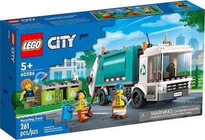 Παιχνιδολαμπάδα Lego 60386 City: Recycling Truck για 5+ Ετών