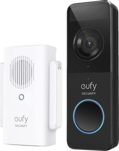 Κουδούνι Πόρτας Eufy Eufy Doorbell Slim Ασύρματο με Κάμερα & Wi-Fi Συμβατό με Alexa & Google Home E8220311