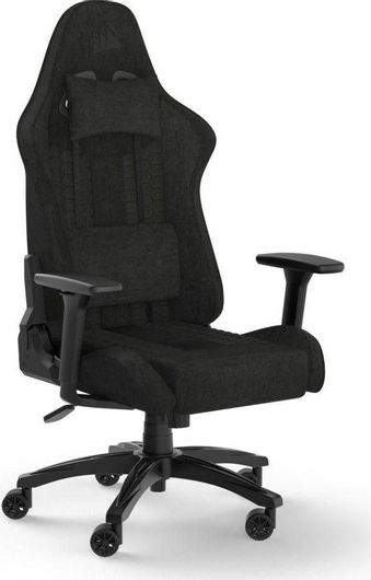 Καρέκλα Gaming Corsair TC100 Relaxed Υφασμάτινη με Ρυθμιζόμενα Μπράτσα Μαύρο