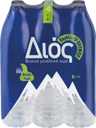 Νερό Διός Φυσικό Μεταλλικό 6x1.5lt