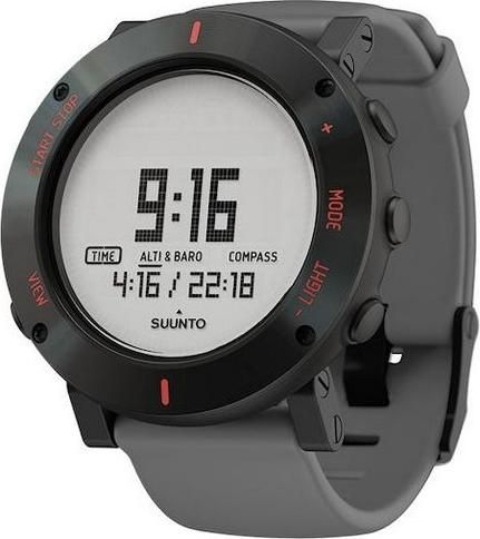 Ανδρικό Ρολόι Suunto SS020691000 με Λουράκι από Καουτσούκ Μαύρο