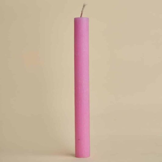 Πασχαλινή Λαμπάδα Απλή  Αρωματική Στρόγγυλη Ροζ 