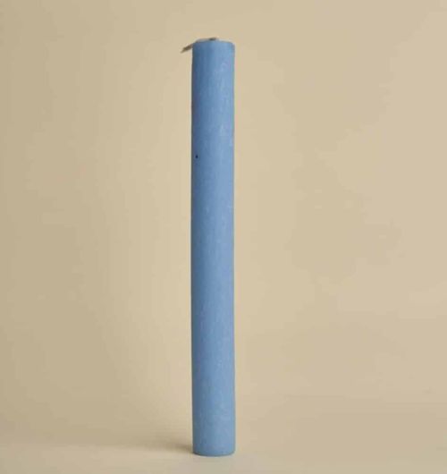 Πασχαλινή Λαμπάδα Απλή Αρωματική Στρόγγυλη Γαλάζιο