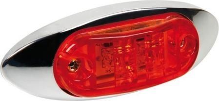 Φως Όγκου Lampa 2 Led 24V 10cm Κόκκινο