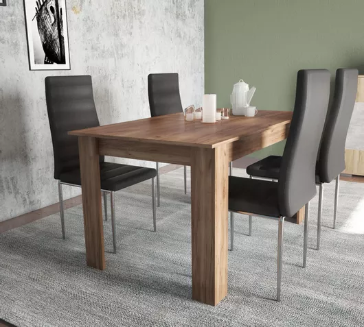 Τραπέζι Τραπεζαρίας Klikareto Μελαμίνη 140x80cm Καρυδί