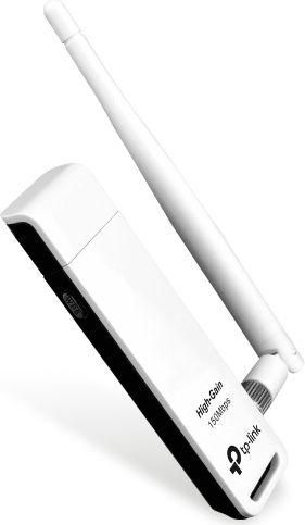 Αντάπτορας Δικτύου TP-LINK TL-WN722N V3 Ασύρματος USB με Αποσπώμενη Κεραία 150Mbps