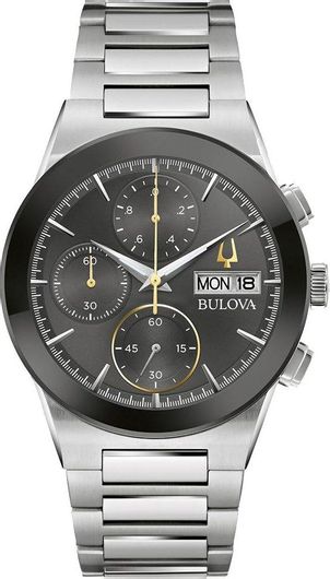 Ανδρικό Ρολόι Bulova 96C149 με Μεταλλικό Μπρασελέ Ασημί