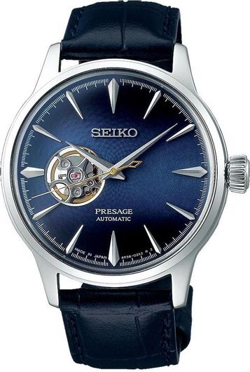 Ανδρικό Ρολόι Seiko SSA405J1 με Δερμάτινο Λουράκι Μπλε