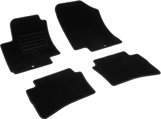 Rigum Μπροστινά & Πίσω Πατάκια για Hyundai i20 2009 2010 Σετ 4τμχ Μαύρo