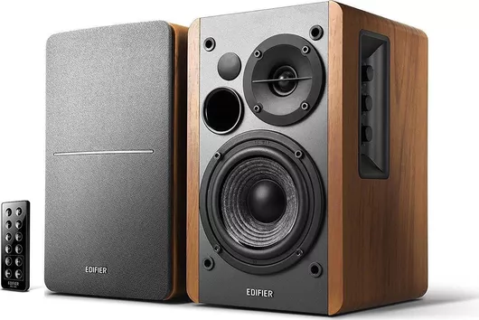 Αυτοενισχυόμενα Ηχεία Edifier R1280DB 2 Δρόμων με Bluetooth 42W (Ζεύγος) Καφέ