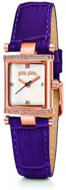 Γυναικείο Ρολόι Folli Follie με Δερμάτινο Λουράκι Μπλε