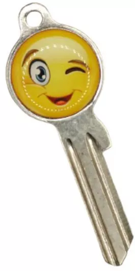 Κλειδί Απλό με Emoji Σμάλτο